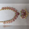 Floral Ruby Kundan Necklace - Jaipur Jadau Kundan imitation jewellery by House of Shri Dungar