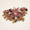 Floral Ruby Kundan Pendant - Jaipur Jadau Kundan imitation jewellery by House of Shri Dungar