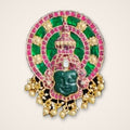 Hanuman Kundan Pendant - Jaipur Jadau Kundan imitation jewellery by House of Shri Dungar