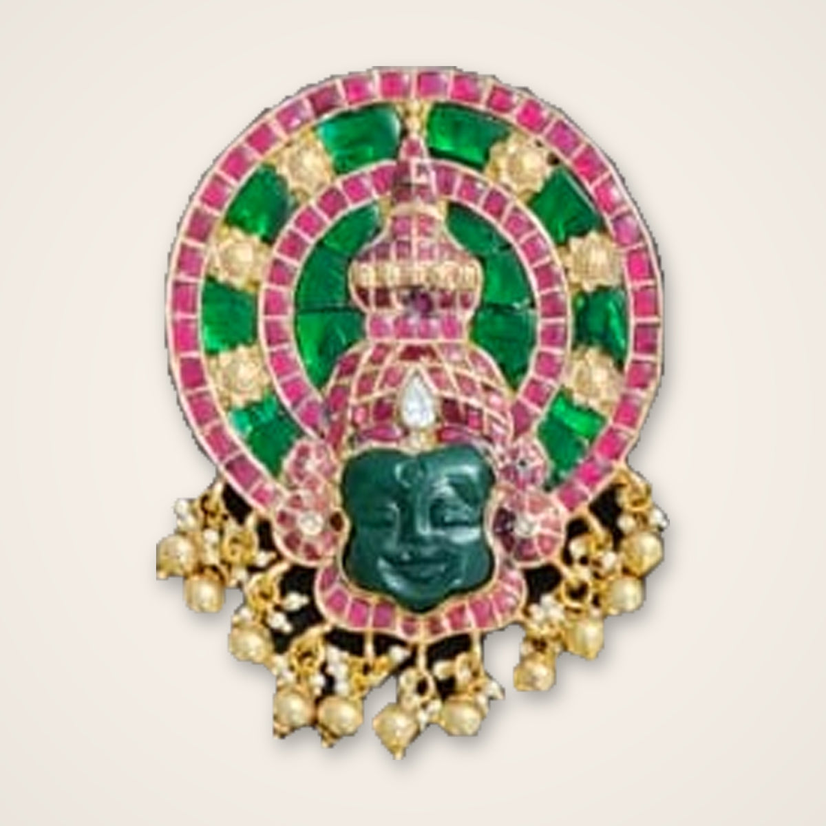 Hanuman Kundan Pendant - Jaipur Jadau Kundan imitation jewellery by House of Shri Dungar
