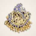 Krishna Blue Kundan Pendant - Jaipur Jadau Kundan imitation jewellery by House of Shri Dungar