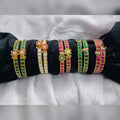 Kundan Bangle Collection - Ruby, Emerald & Polki - Jaipur Jadau Kundan imitation jewellery by House of Shri Dungar