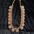 Kundan Chakra Long Haram - Jaipur Jadau Kundan imitation jewellery by House of Shri Dungar