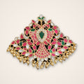 Lotus Fan Kundan Pendant - Jaipur Jadau Kundan imitation jewellery by House of Shri Dungar