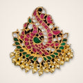 Lotus Leaf Kundan Pendant - Jaipur Jadau Kundan imitation jewellery by House of Shri Dungar