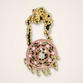 Moon & Lotus Kundan Pendant - Jaipur Jadau Kundan imitation jewellery by House of Shri Dungar