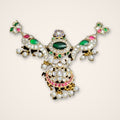Peacock Polki-Style Pendant with Pearls - Jaipur Jadau Kundan imitation jewellery by House of Shri Dungar