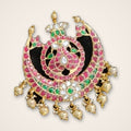 Peacock Ruby Kundan Pendant - Jaipur Jadau Kundan imitation jewellery by House of Shri Dungar