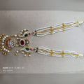 Pearl Rani Haar with Kundan Pendant - Jaipur Jadau Kundan imitation jewellery by House of Shri Dungar