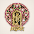 Ram Temple Kundan Pendant - Jaipur Jadau Kundan imitation jewellery by House of Shri Dungar