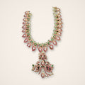 Ruby Mango Kundan Long Necklace - Jaipur Jadau Kundan imitation jewellery by House of Shri Dungar