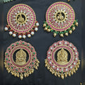 Temple Deity Medallion Pendants - Set of Designs - Jaipur Jadau Kundan imitation jewellery by House of Shri Dungar
